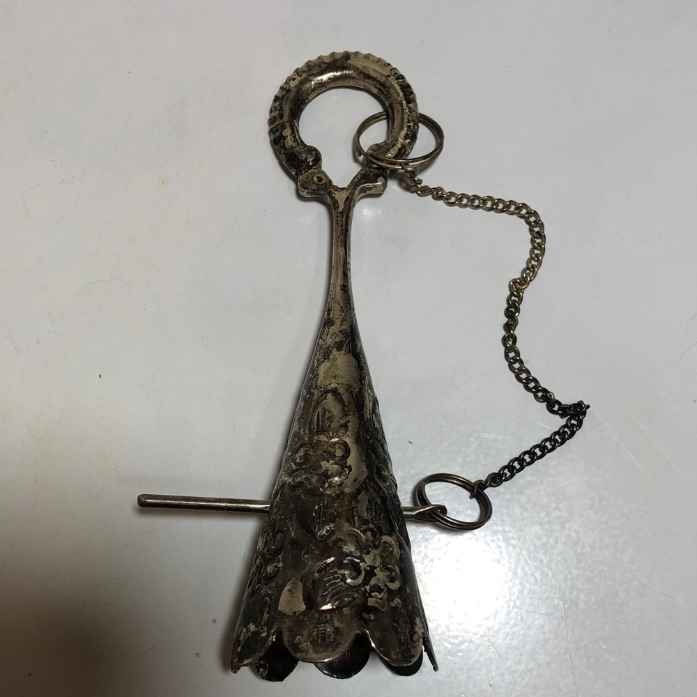 Vintage Silver Tusie-Mussie Flower Bouquet Holder or Candle Snuffer - Picture 2 of 16